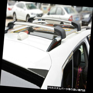 LA LfbNSRX 10-13̂߂̋F̃A~jE\o[̉̉ݕו̒I[ĉ Refit Silvery Aluminum Cross Bar Roof Cargo Luggage Rack For Cadillac SRX 10-13
