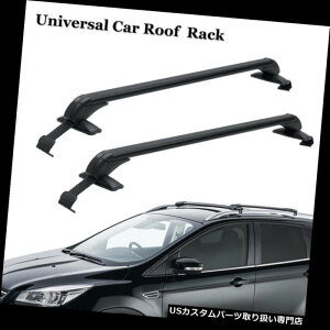 LA SUV̂߂ɓh~2X̏̉̉ݕȈ\o[̉ו̃LÃKXPbg 2X Top Roof Cargo Rack Cross Bars Luggage Carrier Gasket Anti-theft For Car SUV