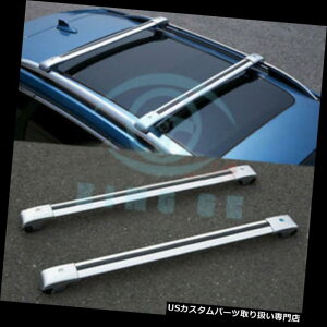 LA W[vOh`FL[2005N̂߂2{̍[tbNݕLANXo[Vo[ 2pcs Alloy Roof Rack Cargo Carrier Cross Bar Silver For Jeep Grand Cherokee 2005