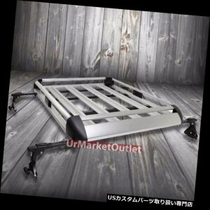 LA SUVp50 "x 38"Vo[A~[tbNݕוLAuPbg+ Crossb ar 50"x38" Silver Aluminum Roof Rack Cargo Luggage Carrier Bracket+Crossbar For SUV