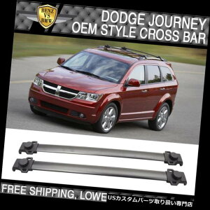 LA 09-17_bWW[j[OEX^C[tbNNXo[NXo[ubNA~ptBbg Fit For 09-17 Dodge Journey OE Style Roof Rack Cross Bar Crossbar Black Aluminum