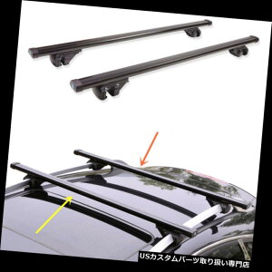 LA g^RAV-4 1996-2012 2ubNNXo[[tJ[SוbN For Toyota RAV-4 1996-2012 2pcs Black Alloy Cross Bar Roof Cargo Luggage Rack