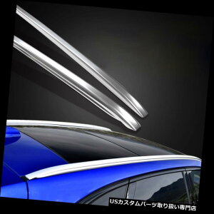 �L�����A �W���K�[F-PACE�V���o�[�J�[�I�[�g�g�b�v���[�t�u���b�N�N���X�o�[���b�N�L�����A�g�����Ƀt�B�b�g Fit For Jaguar F-PACE Silver Car Auto Top Roof Black Cross Bar Rack Carrier Trim �y���s�A���i�z