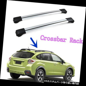 キャリア スバルXV 2012-16用プラスチック+アルミ umアロイルーフクロスバーラックラゲッジキャリア for Subaru XV 2012-16 Plastic+Aluminum Alloy Roof Crossbar Rack Luggage Carrier