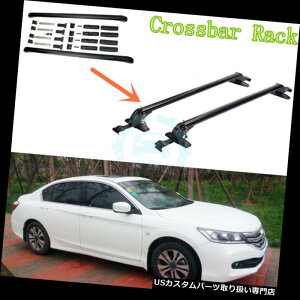 �L�����A �z���_�A�R�[�h2005-10�N�̂��߂̍����A���~�����̏\���_�I�̉ו��̃z�[���_�[ Black Aluminum Alloy Crossbars Racks Baggage Holder for Honda Accord 2005-10