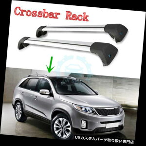 LA Kia Sorento 2003-13̂߂̃vX`bN+A~jE um̍Ԃ̉̏\_ו̒I Plastic+Aluminum Alloy Car Roof Cross Bar Luggage Racks For Kia Sorento 2003-13