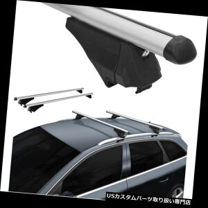 LA [tbNNXo[̓A~bN̓VgGC3GANX14ɃtBbg Roof Rack Cross Bars Aerodynamic Aluminum Locking fits Citroen C3 Aircross 14 on
