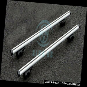 LA XoXV 2012-2014̂߂̍̋␻̎ו̃LȀ\o[̃[tbN Alloy Silver Auto Luggage Carrier Cross Bar Roof Racks For Subaru XV 2012-2014