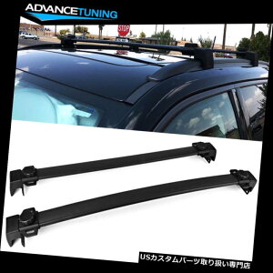 LA 17-18W[vRpXt@Ng[X^CA~ubN[tbNNXo[yA Fits 17-18 Jeep Compass Factory Style Aluminum Black Roof Rack Cross Bars Pair