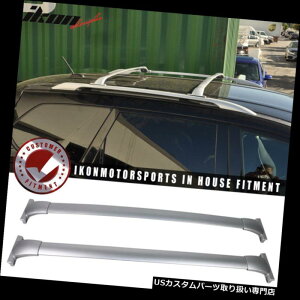LA 13-17YpXt@C_[OEt@Ng[X^C[tbNNXo[yAVo[ɃtBbg Fits 13-17 Nissan Pathfinder OE Factory Style Roof Rack Cross Bar Pair Silver