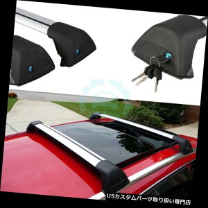 �L�����A �z���_�t�B�b�g/�W���Y09-15�̂��߂�2x�A���~������ו��z���_�[�Ԃ̃��[�t�N���X�o�[���b�N 2x Aluminum Alloy Baggage Holder Car Roof Crossbar Rack for Honda Fit/Jazz 09-15 �y���s�A���i�z