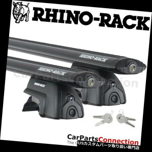 �L�����A Rhino���b�NJA6020 SX�V�{���[�g���b�N�X�i�����t���j15-18�p�u���b�N���[�t�N���X�o�[ Rhino-Rack JA6020 SX Black Roof Crossbar For Chevy Trax w/ Roof Rails 15-18 �y���s�A���i�z