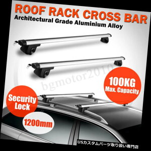 LA ՓIȃA~jE߉\ȓh~bNԂ̃ooNXo[JtHjA UNIVERSAL ALUMINIUM ADJUSTABLE ANTI THEFT LOCKABLE CAR VAN CROSS BARS ROOF CA