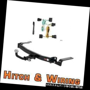 �q�b�`�����o�[ �J�[�g�N���X1�g���[���[�q�b�`��amp; A �z���L�b�g���[���L�b�g�A2�C���`�{�[���i2008-2011�N�t�H�[�h�t�H�[�J�X�p�j Curt Class 1 Trailer Hitch  Wiring Euro kit w/ 2 Ball for 2008-2011 Ford Focu