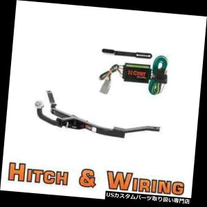 ヒッチメンバー カートクラス1トレーラーヒッチ& A 03-04ホンダエレメント用2インチボール付きユーロキットの配線 Curt Class 1 Trailer Hitch  Wiring Euro kit w/ 2" Ball for 03-04 Honda Element