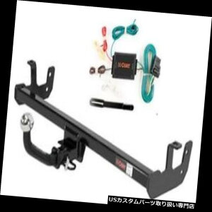 ヒッチメンバー カートクラス1トレーラーヒッチ& A 1-7 / 8 "ボール付きユーロキット、Scion iQ用ボール Curt Class 1 Trailer Hitch  Wiring Euro Kit w/1-7/8" Ball for Scion iQ