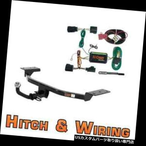 ヒッチメンバー カートクラス1トレーラーヒッチ& A フォードフォーカスハッチバック用2インチボール付きユーロキットの配線 Curt Class 1 Trailer Hitch  Wiring Euro kit w/ 2" Ball for Ford Focus Hatchback