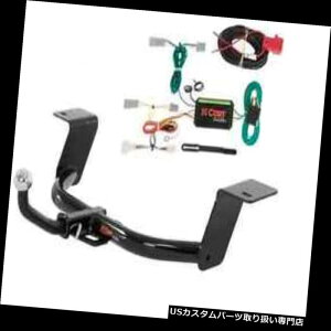 ヒッチメンバー カートクラス1トレーラーヒッチ&amp; A ホンダアコード用1-7 / 8 "ボール付きユーロキットの配線 Curt Class 1 Trailer Hitch  Wiring Euro Kit w/1-7/8" Ball for Honda Accord