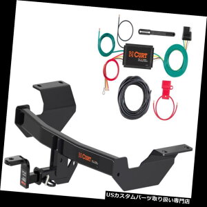 ヒッチメンバー カートクラス2トレーラーヒッチ& A ホンダCR-V用オールドスタイルボールマウント付き配線 Curt Class 2 Trailer Hitch  Wiring w/ Old-Style Ball Mount for Honda CR-V