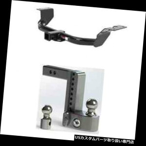 ヒッチメンバー カートクラス3トレーラーヒッチw / CR-V用安全調整可能8インチボールマウント Curt Class 3 Trailer Hitch w/Weigh Safe Adjustable 8" Ball Mount for CR-V