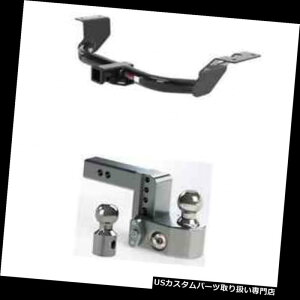 ヒッチメンバー カートクラス3トレーラーヒッチw / CR-V用安全調整可能4インチボールマウント Curt Class 3 Trailer Hitch w/Weigh Safe Adjustable 4" Ball Mount for CR-V