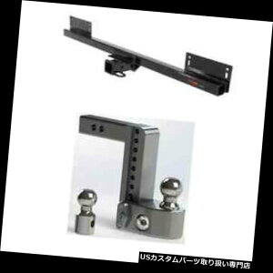 qb`o[ J[gNX3g[[qb`w / WranglerpS\8 "{[}Eg Curt Class 3 Trailer Hitch w/Weigh Safe Adjustable 8" Ball Mount for Wrangler