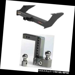 �q�b�`�����o�[ �J�[�g�N���X5 XD�g���[���[�q�b�`W /�d�ʒ���F-350 SD�p8 "�{�[���}�E���g Curt Class 5 XD Trailer Hitch w/Weigh Safe Adjust 8" Ball Mount for F-350 SD