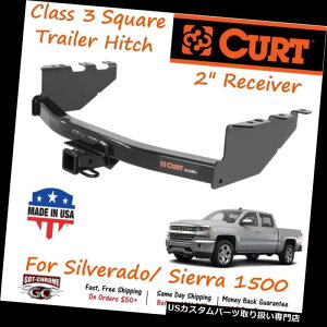 ヒッチメンバー SilveradoおよびSierra用2 "レシーバーチューブ付き13175 Curt Class 3トレーラーヒッチ 13175 Curt Class 3 Trailer Hitch with 2" Receiver Tube for Silverado and Sierra