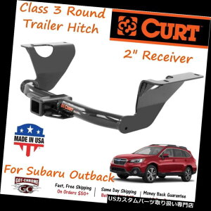 �q�b�`�����o�[ 13206 Curt Class 3���E���h�g���[���[�q�b�`�A2�C���`���V�[�o�[�`���[�u�A�X�o���A�E�g�o�b�N�p 13206 Curt Class 3 Round Trailer Hitch with 2 Receiver Tube for Subaru Outback �y���s�A���i�z