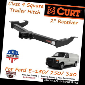 ヒッチメンバー フォードE - 150/250/350のための2 "受信管付き14055カートクラス4トレーラーヒッチ 14055 Curt Class 4 Trailer Hitch with 2" Receiver Tube for Ford E-150/ 250/ 350