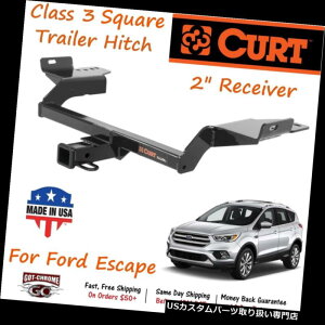 qb`o[ tH[hGXP[vp2 "V[o[`[ut13186J[gNX3XNGAg[[qb` 13186 Curt Class 3 Square Trailer Hitch with 2" Receiver Tube for Ford Escape