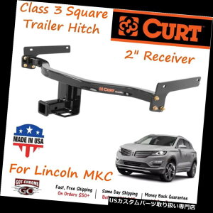 qb`o[ J[MKĈ߂2 "MǕt13194J[gNX3XNGAg[[qb` 13194 Curt Class 3 Square Trailer Hitch with 2" Receiver Tube for Lincoln MKC