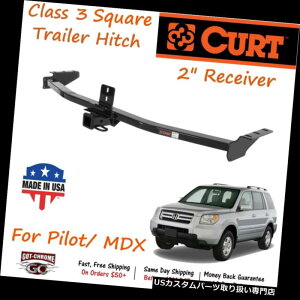 qb`o[ pCbg/ MDXp2 "V[o[`[ut13328J[gNX3XNGAg[[qb` 13328 Curt Class 3 Square Trailer Hitch with 2" Receiver Tube for Pilot/ MDX