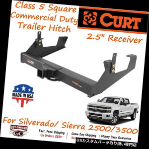 �q�b�`�����o�[ 15860 Curt���Ɨp�`���g���[���[�q�b�`2-1 / 2 ���V�[�o�[��Silverado / Sierra�ɓK�� 15860 Curt Commercial Duty Trailer Hitch 2-1/2 Receiver fits Silverado / Sierra �y���s�A���i�z