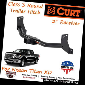 �q�b�`�����o�[ 13317�J�[�g�N���X3���E���h�g���[���[�q�b�`2 Titan XD�p���V�[�o�[�`���[�u 13317 Curt Class 3 Round Trailer Hitch with 2 Receiver Tube for Titan XD �y���s�A���i�z