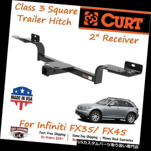 ヒッチメンバー インフィニティFX35 / FX45用2 "レシーバーチューブ付き13558カートクラス3トレーラーヒッチ 13558 Curt Class 3 Trailer Hitch with 2" Receiver Tube for Infiniti FX35/FX45