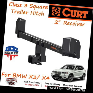 qb`o[ BMW X3 / X42 "V[o[`[ut13316J[gNX3XNGAg[[qb` 13316 Curt Class 3 Square Trailer Hitch with 2" Receiver Tube for BMW X3/ X4