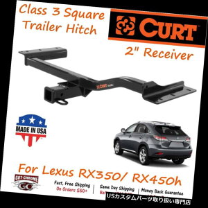 �q�b�`�����o�[ RX350 / RX450h�p2�C���`���V�[�o�[�`���[�u�t��13143 Curt Class 3�X�N�G�A�g���[���[�q�b�` 13143 Curt Class 3 Square Trailer Hitch with 2" Receiver Tube for RX350/ RX450h