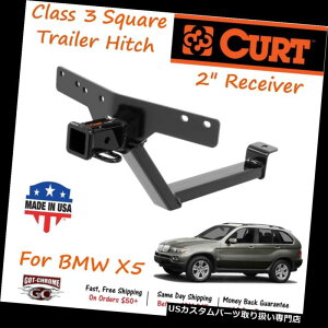 ヒッチメンバー BMW X5のための2 "受信管付き13162カートクラス3スクエアトレーラーヒッチ 13162 Curt Class 3 Square Trailer Hitch with 2" Receiver Tube for BMW X5