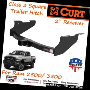 �q�b�`�����o�[ Ram 2500/3500�p2 "���V�[�o�`���[�u�t��13361 Curt�N���X3�X�N�G�A�g���[���[�q�b�` 13361 Curt Class 3 Square Trailer Hitch with 2" Receiver Tube for Ram 2500/ 3500