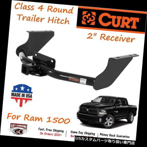 �q�b�`�����o�[ 14374 Curt Class 4���E���h�g���[���[�q�b�`�i2�C���`�A����1500�p�j 14374 Curt Class 4 Round Trailer Hitch with 2" Receiver Tube for Ram 1500