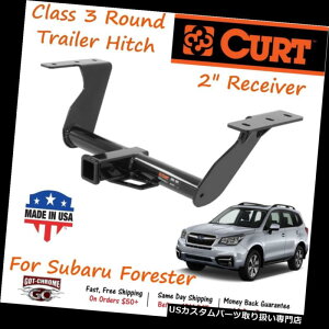 �q�b�`�����o�[ 13144 Curt Class 3���E���h�g���[���[�q�b�`�A2 ���V�[�o�[�`���[�u�t�� - �X�o���t�H���X�^�[ 13144 Curt Class 3 Round Trailer Hitch with 2 Receiver Tube- Subaru Forester �y���s�A���i�z
