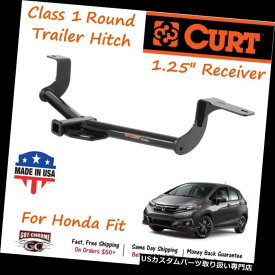 ヒッチメンバー 11406 Curt Class 1ラウンドトレーラーヒッチ（1.25インチホンダフィット用） 11406 Curt Class 1 Round Trailer Hitch with 1.25" Receiver Tube for Honda Fit