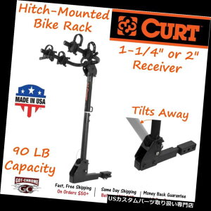 qb`o[ 18029J[g2]ԃqb`}Eg]ԃbNA1 1/4 "܂2"V[o[p 18029 Curt 2 Bike Hitch-Mounted Bike Rack with Tilt for 1 1/4" or 2" Receiver