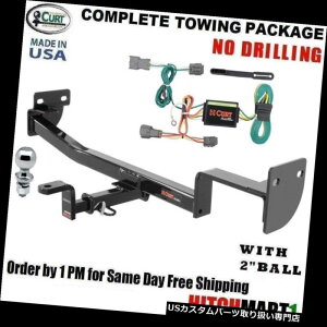 �q�b�`�����o�[ FITS 2014-2016 KIA SOUL�iLED�N���X1�Ȃ��j�ACURT TRAILER HITCH�p�b�P�[�WW / 2�C���`BALL FITS 2014-2016 KIA SOUL w/o LED CLASS 1, CURT TRAILER HITCH PACKAGE W/ 2 BALL �y���s�A���i�z