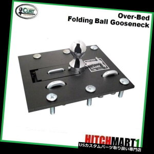 qb`o[ 2 5/16 "{[61052tĂ鏰܂肽݃{[GOOSENECKg[[qb`̏30K CURT 30K CURT OVER BED FOLDING BALL GOOSENECK TRAILER HITCH with 2 5/16" BALL 61052