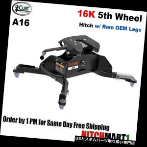 �q�b�`�����o�[ 16K CURT 5TH�z�C�[���g���[���[�q�b�`��amp; A OEM�p�݊����̂���RAM�p���b�O�APREP PKG��16043 16K CURT 5TH WHEEL TRAILER HITCH  OEM COMPATIBLE LEG FOR RAM w/ PREP PKG #16043 �y���s�A���i�z