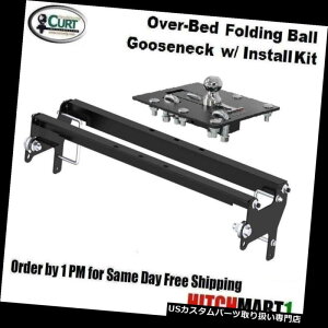 qb`o[ FITS 01-10 SILVERADO SIERRA 2500HD / 3500A܂肽ݎ{[Jb^[GOOSENECK HITCH PKG FITS 01-10 SILVERADO SIERRA 2500HD/3500, CURT FOLDING BALL GOOSENECK HITCH PKG