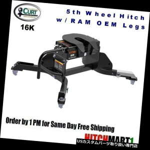 ヒッチメンバー 16K CURT 5THホイールトレーラーヒッチ&amp; A OEM用互換性のあるRAM用レッグ、PREP PKG#16041 16K CURT 5TH WHEEL TRAILER HITCH  OEM COMPATIBLE LEG FOR RAM w/ PREP PKG #16041
