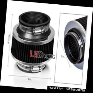 USGACe[N Ci[_Ng 3 "C`̃Xo̗₽Ĉ߂76mm̕ՓIȃoCpXق̍tB^[ 3" Inches 76mm Universal ByPass Valve BLACK Filter For Subaru Cold Air Intake